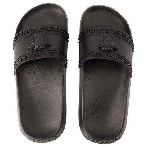 fake versace mens slides|versace virtus slides.